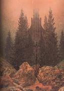 Caspar David Friedrich Cross in the Mountains (mk10) oil painting picture wholesale